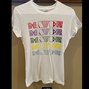 Liquid Force women’s tshirt. White with multi color print. New with tags. Large